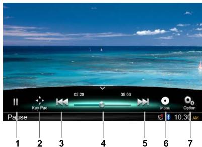 CLARION NX702E - Menu de lecture - 1