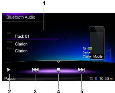 CLARION NX702E - Menu de lecture - 1