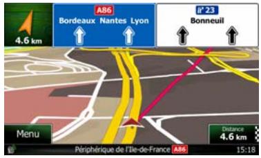 CLARION NX702E - Navigation en mode hors route - 1
