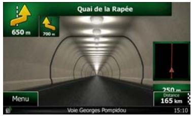 CLARION NX702E - Vue du tunnel - 1
