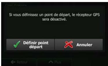 CLARION NX702E - Déterminer un nouveau point de départ de l'itinéraire - 5
