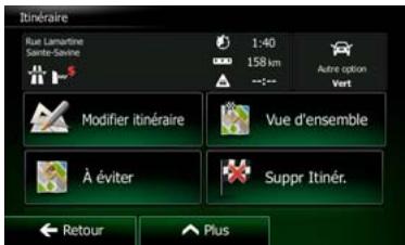 CLARION NX702E - Visualisation de la simulation de l'itinéraire - 2