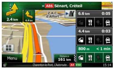 CLARION NX702E - Services de sortie d'autoroute - 2