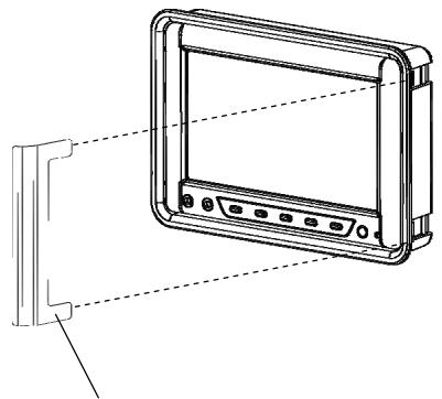 CLARION VMA573 - Removing the monitor from the bezel - 1