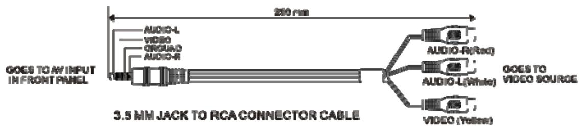CLARION VMA573 - Connections diagram - 2