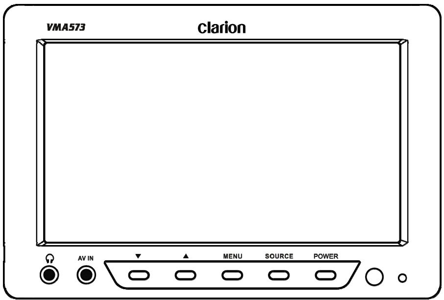 CLARION VMA773 - 5.6" or 7" Wide Screen Color LCD Monitor - 1