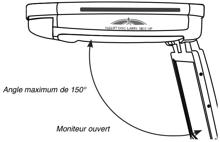 CLARION VT1010E - Ouverture du moniteur - 1