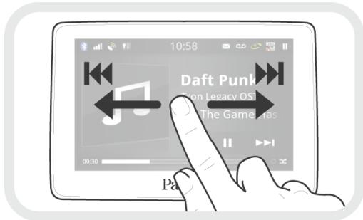 PARROT ASTEROID TABLET - Utiliser les commandes sur écran. - 1