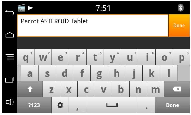 PARROT ASTEROID TABLET FR - Utiliser le clavier virtuel - 1