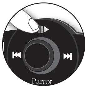 PARROT MUSICKIT MK6000 - Pausieren der Wiedergabe von Musikdateien: - 1