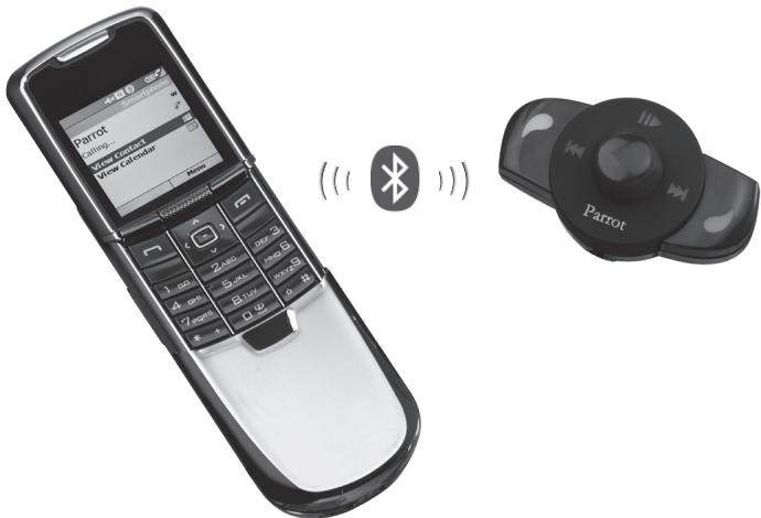 PARROT MUSICKIT MK6000 - ASSOCIAZIONE DEL TELEFONO IN USO CON IL PARROT MK6000 - 1