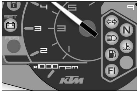KTM 690 LC4 SUPERMOTO - Compte-tours - 1