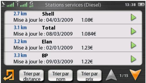 COYOTE NAV V2 - Stations services les moins chères : - 2
