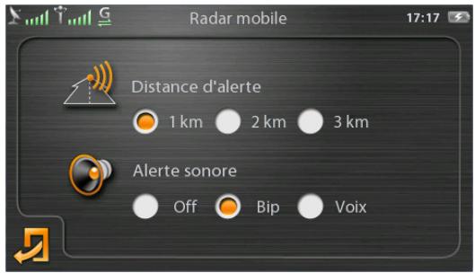 COYOTE NAV V2 - Paramétrage des radars Coyote : - 2