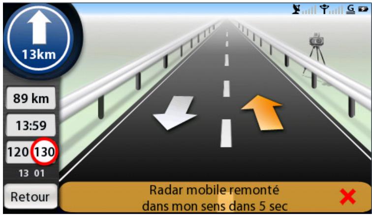 COYOTE NAV V2 - SIGNALER UN RADAR MOBILE - 2