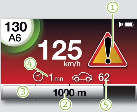 COYOTE NAV+ - Écran d'alerte - 1