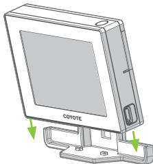 COYOTE NAV+ - Sur une surface verticale: - 2