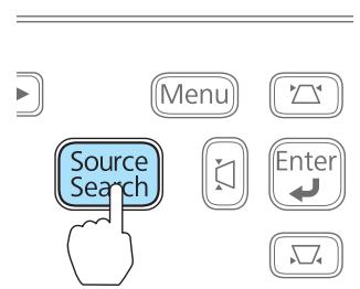 EPSON EB 1761W - Détection automatique des signaux d'entrée et modification de l'image projetée (Recherche de source) - 2