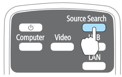 EPSON EB 1761W - Détection automatique des signaux d'entrée et modification de l'image projetée (Recherche de source) - 1