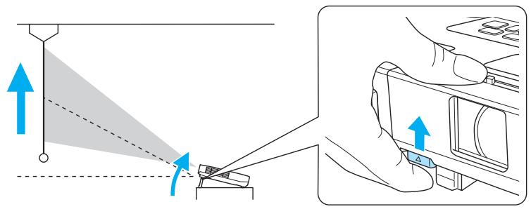 EPSON EB 1761W - Réglage de la position de l'image - 1