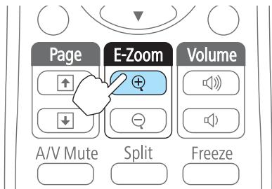 EPSON EB 1761W - Démarrez la fonction E-Zoom. - 1