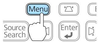 EPSON EB 1761W - Appuyez sur le bouton [Menu] pendant la projection. - 2