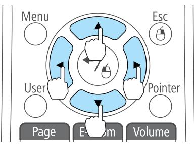 EPSON EB 1761W - Déplacez le pointeur (). - 1