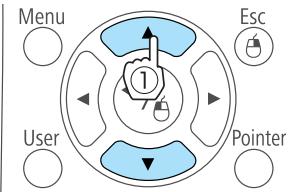 EPSON EB 1761W - Sélectionnez un élément principal de menu. - 1