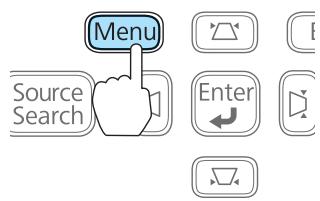 EPSON EB 1761W - Appuyez sur le bouton [Menu]. - 2