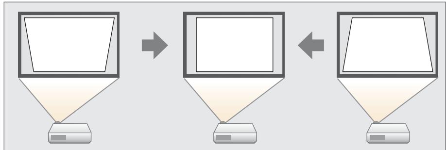 EPSON EB 1761W - Correction la distorsion trapézoidale - 1