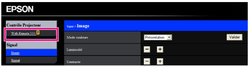 EPSON EB 1761W - Cliquez sur Web Remote. - 1