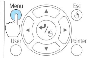 EPSON EB 1761W - Affichez l'écran du menu Configuration. - 1