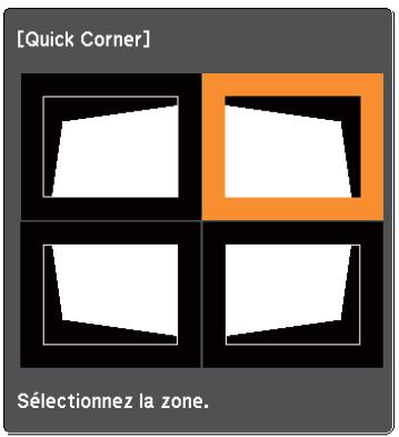 EPSON EB 1761W - Correction manuelle - Quick Corner - - 5