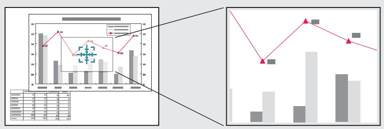 EPSON EB 1761W - Agrandissement d'une partie de l'image (E-Zoom) - 1