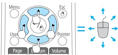 EPSON EB 1761W - Déplacement du pointeur de la souris - 1