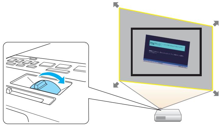 EPSON EB 1761W - Appuyez sur le bouton [Screen Fit] de la télécommande ou du panneau de commande pendant la projection. - 3