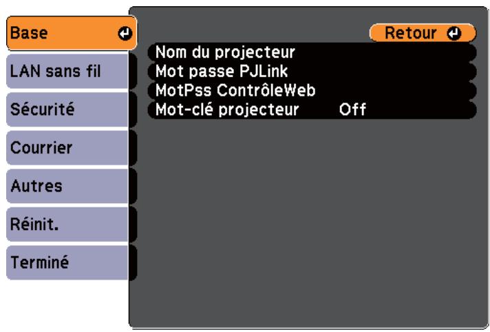 EPSON EB 1761W - Menu Base - 1