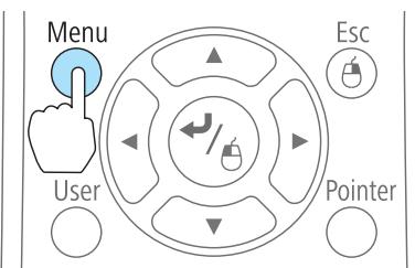 EPSON EB 1761W - Appuyez sur le bouton [Menu]. - 1