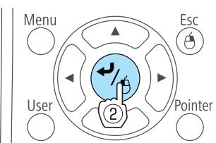 EPSON EB 1761W - Sélectionnez un élément secondaire de menu. - 3