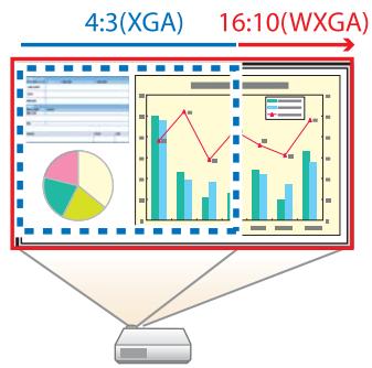 EPSON EB 1761W - Augmentation du contenu de la projection sur un écran large (WXGA) (EB-1776W/EB-1771W/EB-1761W uniquement) - 1