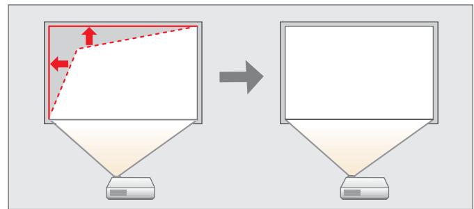 EPSON EB 1761W - Correction la distorsion trapézoidale - 2