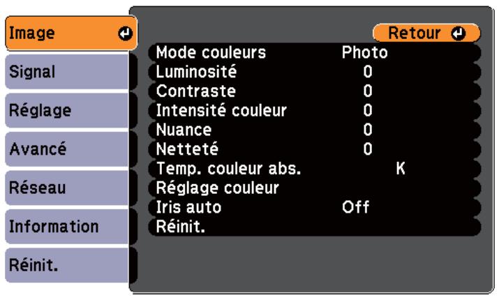 EPSON EB 1761W - Menu Image - 1