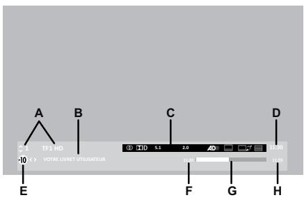 SAGEMCOM DS81 HD TNTSAT - Bandeau d'information programme - 1