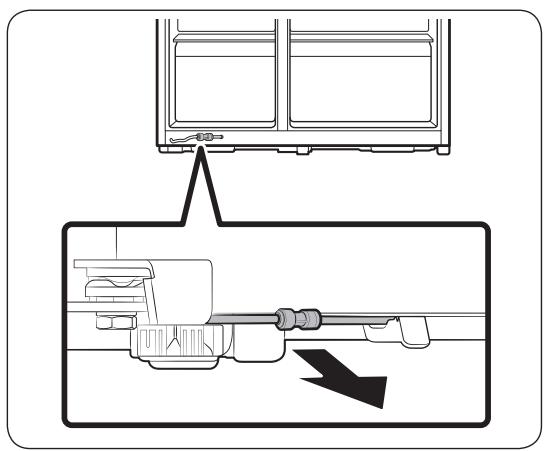 SAMSUNG RS67N8210S9 - Débranchement du tuyau d'eau - 1