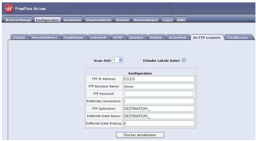 XEROX 6604 6605 - ScannenzueminemFTP-Ziel - 1