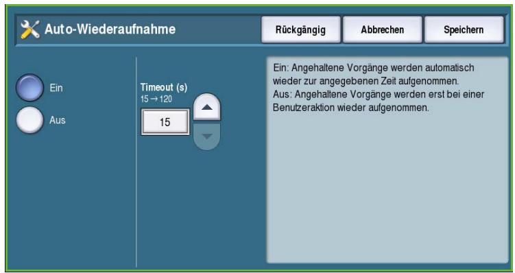 XEROX COLORQUBE 9201 9202 9203 - Auto-Wiederaufnahme - 1