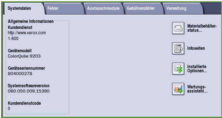 XEROX COLORQUBE 9201 9202 9203 - Systemdaten - 1