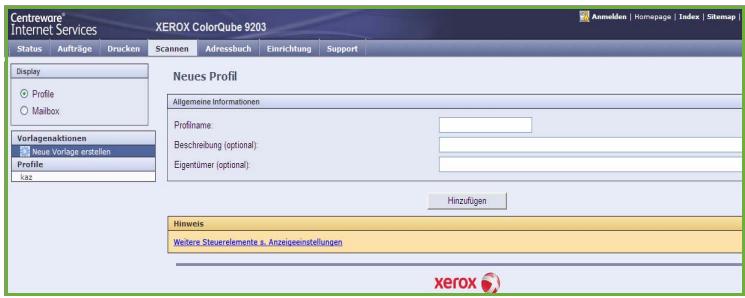 XEROX COLORQUBE 9201 9202 9203 - Neues Profil - 1