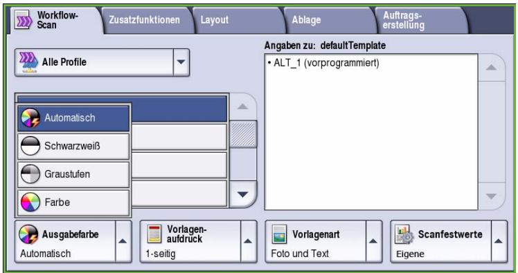 XEROX COLORQUBE 9201 9202 9203 - Ausgabefarbe - 1