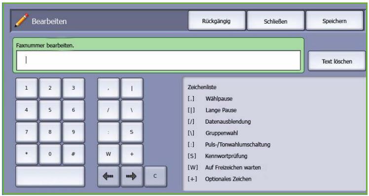XEROX COLORQUBE 9201 9202 9203 - Einrichten des Faxverzeichnisses - 3